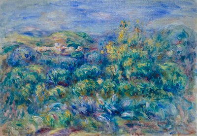 Krajina Cagnes od Pierre Auguste Renoir
