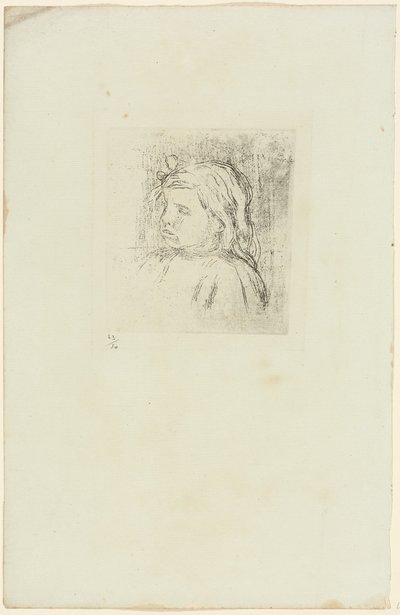 Claude Renoir se otočil o tři čtvrtiny doleva od Pierre Auguste Renoir