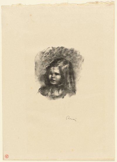 Claude Renoir, otočený doleva od Pierre Auguste Renoir