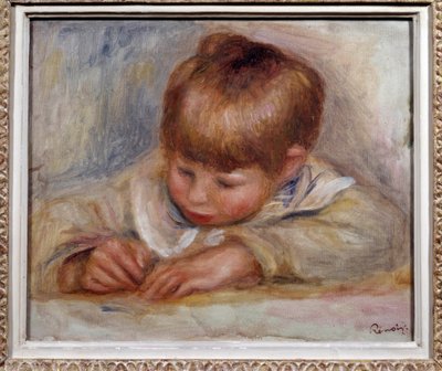 Coco spisovatel Malba od Pierra Auguste Renoira (1841-1919). 1906. Rozm. 0,29 x 0,37 m. Lyon, Muzeum výtvarných umění od Pierre Auguste Renoir