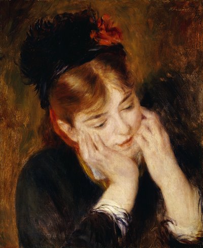 Rozjímání, 1877 od Pierre Auguste Renoir