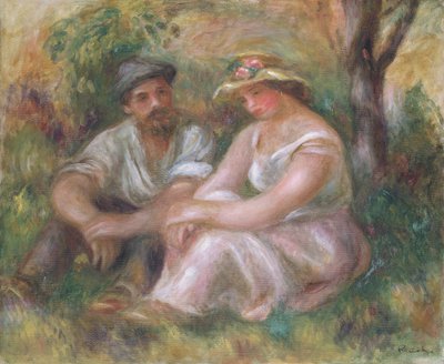 "Rozhovor", 1912 od Pierre Auguste Renoir