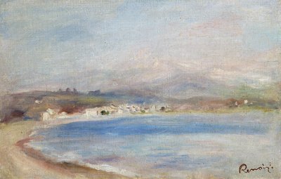 Cros de Cagnes, moře, hory, kolem roku 1910 (olej na plátně) od Pierre Auguste Renoir