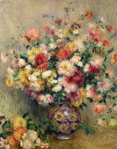 Jiřiny od Pierre Auguste Renoir