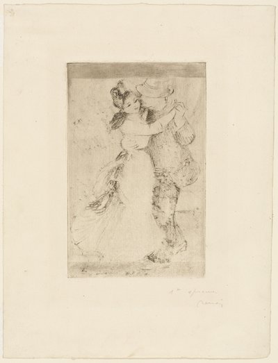 Tanec na venkově od Pierre Auguste Renoir