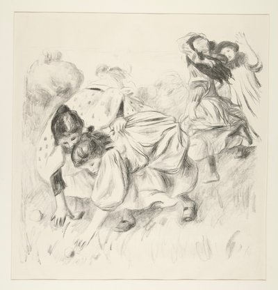 Hrající si děti? míč (Children Playing Ball) od Pierre Auguste Renoir