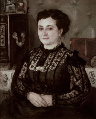 Žena s živůtkem Chantilly od Pierre Auguste Renoir