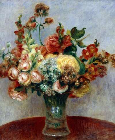 Květiny ve váze, Pierre-Auguste Renoir od Pierre-Auguste Renoir