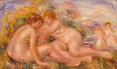 Čtyři lazebníci (olej na plátně) od Pierre Auguste Renoir