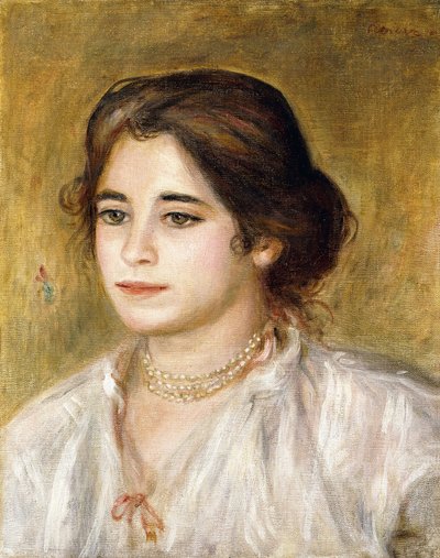 Gabrielle u náhrdelníku, 1906 od Pierre Auguste Renoir