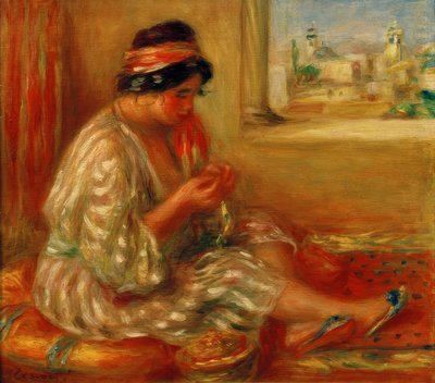 Gabrielle v alžírštině od Pierre Auguste Renoir