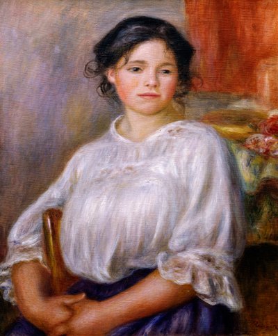 Dívka sedící, Pierre-Auguste Renoir od Pierre Auguste Renoir