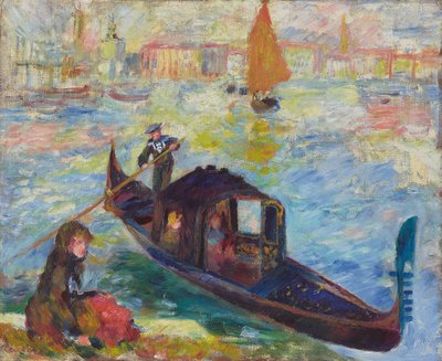Gondola, Benátky, 1881 od Pierre Auguste Renoir