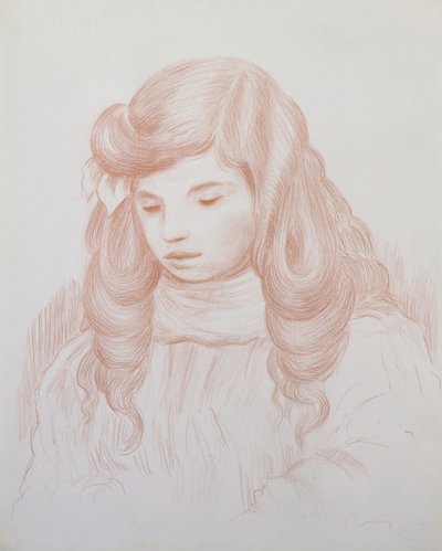 Hlava dítěte, 1913 (sangvinik) od Pierre Auguste Renoir