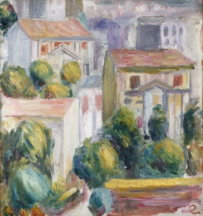 Dům v Cagnes od Pierre Auguste Renoir