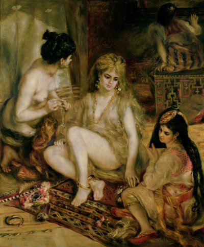 Interiér harému na Montmartru, Pařížanky oblečené jako Alžířky od Pierre Auguste Renoir