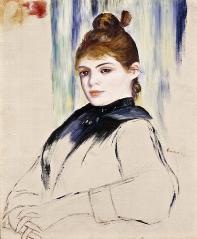 Mladá dívka s drdolem ve vlasech, 1882 od Pierre Auguste Renoir