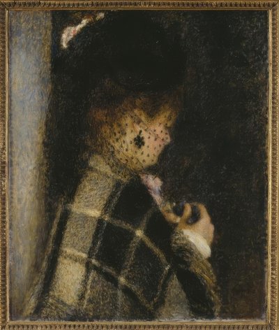 Mladá žena se závojem od Pierre Auguste Renoir