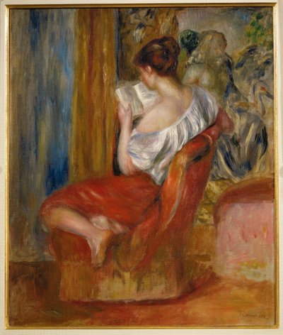 Čtenář (olej na plátně) od Pierre Auguste Renoir