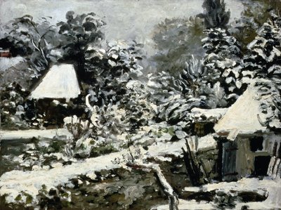 Krajina, sněhový efekt, c.1868 od Pierre Auguste Renoir