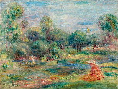 Krajina v Cagnes, c. 1907-1908 od Pierre Auguste Renoir