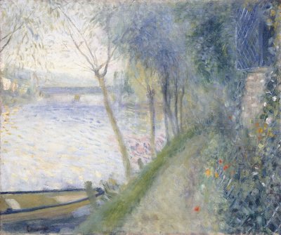 Krajina na okraji Seiny s Pont d"Argenteuil od Pierre Auguste Renoir