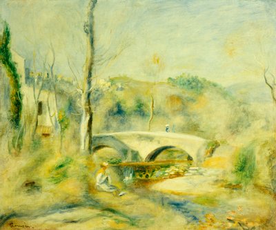 Krajina s mostem od Pierre Auguste Renoir