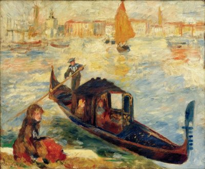 Canal Grande, Benátky (Gondola) od Pierre Auguste Renoir