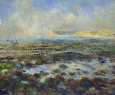 Odliv, Yport, 1883 od Pierre Auguste Renoir