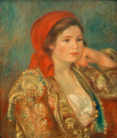 Dívka se španělskou bundou od Pierre Auguste Renoir