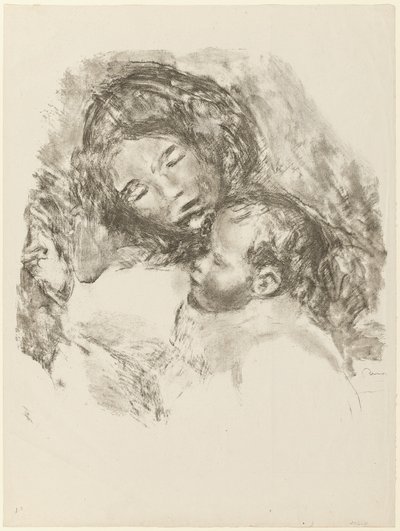 Porodní, velký talíř od Pierre Auguste Renoir