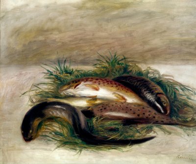 Zátiší s rybami od Pierre Auguste Renoir