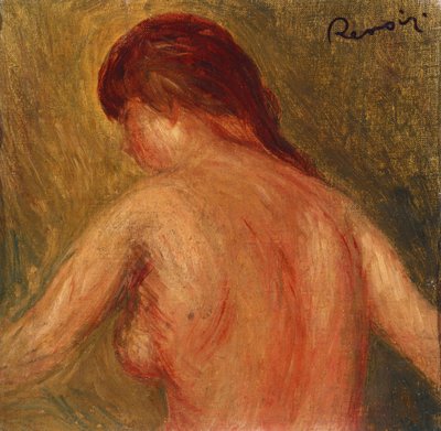 Nahé ženské torzo, zezadu od Pierre Auguste Renoir