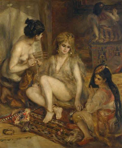Parisiennes v alžírském kostýmním harému, 1872 od Pierre-Auguste Renoir