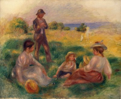Party na venkově v Bernevalu od Pierre Auguste Renoir