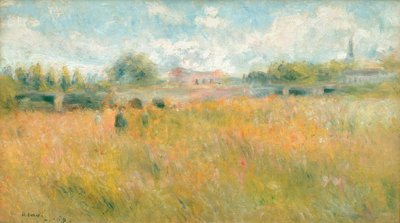 Krajina podél Seiny v Rueil od Pierre Auguste Renoir