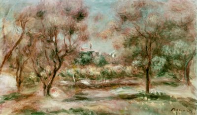 Krajina Grasse od Pierre Auguste Renoir