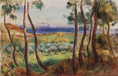 Pines kolem Cagnes, c. 1910. od Pierre Auguste Renoir