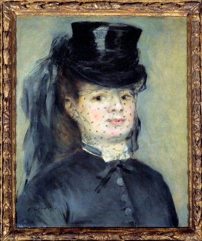 Portrét Madame Darras, rozené Henriette Oudiette, manželky kapitána Paula Darrase (Studie pro Amazonii z roku 1873) od Pierre Auguste Renoir