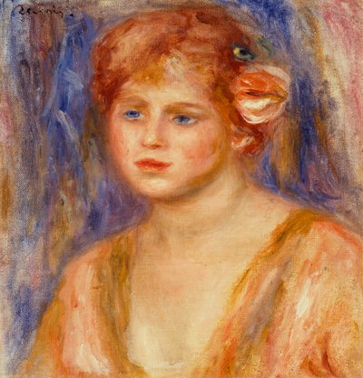 Portrét mladé dívky od Pierre Auguste Renoir
