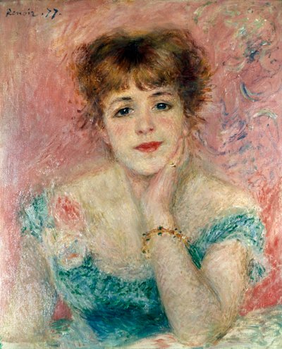Portrét herečky Jeanne Samary, 1877. od Pierre Auguste Renoir
