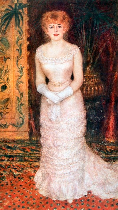 Portrét herečky Jeanne Samary, 1878 od Pierre Auguste Renoir