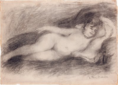 Ležící akt, cca 1903-7 od Pierre Auguste Renoir