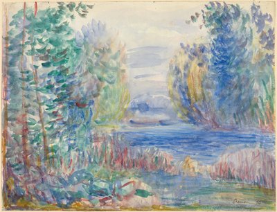 Říční krajina, 1890 od Pierre Auguste Renoir