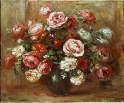 Růžové zátiší od Pierre Auguste Renoir