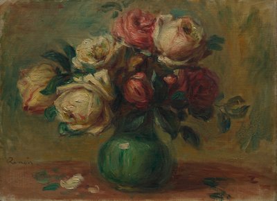Růže ve váze, c. 1890 od Pierre Auguste Renoir