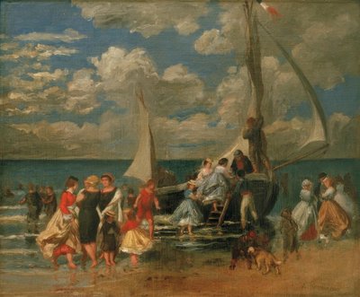 Setkání kolem lodi od Pierre-Auguste Renoir