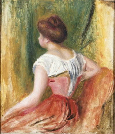 Sedící mladá žena od Pierre Auguste Renoir