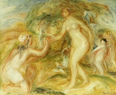 Náčrt soudu v Paříži; Sketch of Judgment of Paris, 1913 od Pierre Auguste Renoir