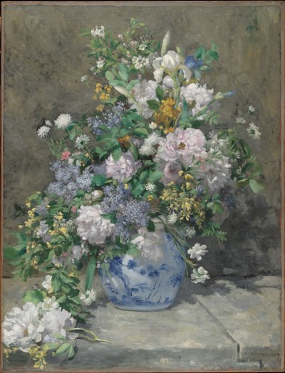 Jarní kytice, 1866 od Pierre Auguste Renoir